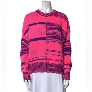 ISABEL MARANT Etoile Zelma Pink Purple Knit CHUNKY Sweater Jumper SMALL FR 36